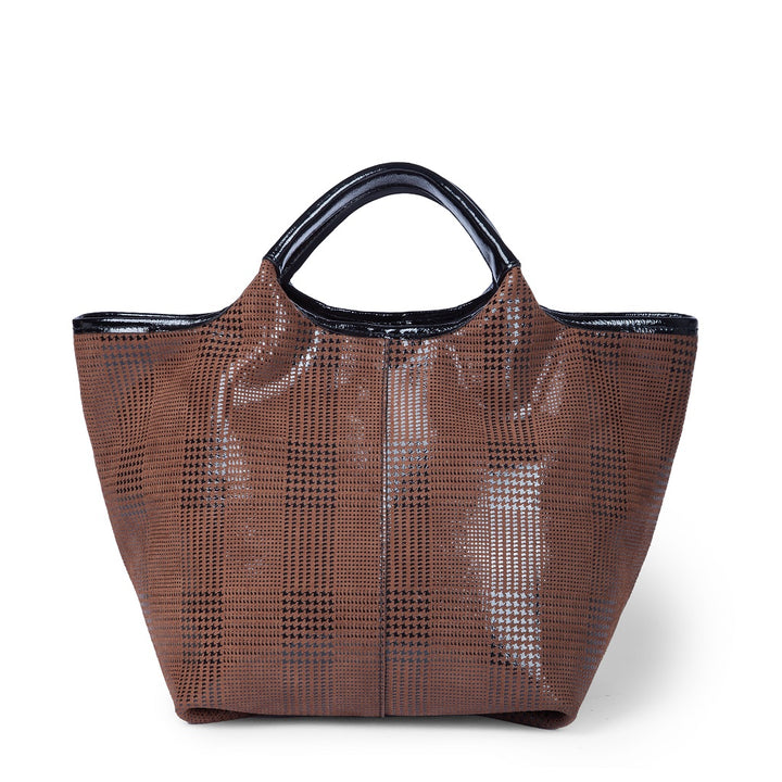 Joy Tartan 5 in 1 borsa in pelle trasformabile con tracolla staccabile