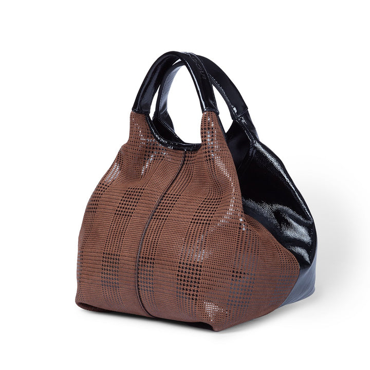 Joy Tartan 5 in 1 borsa in pelle trasformabile con tracolla staccabile