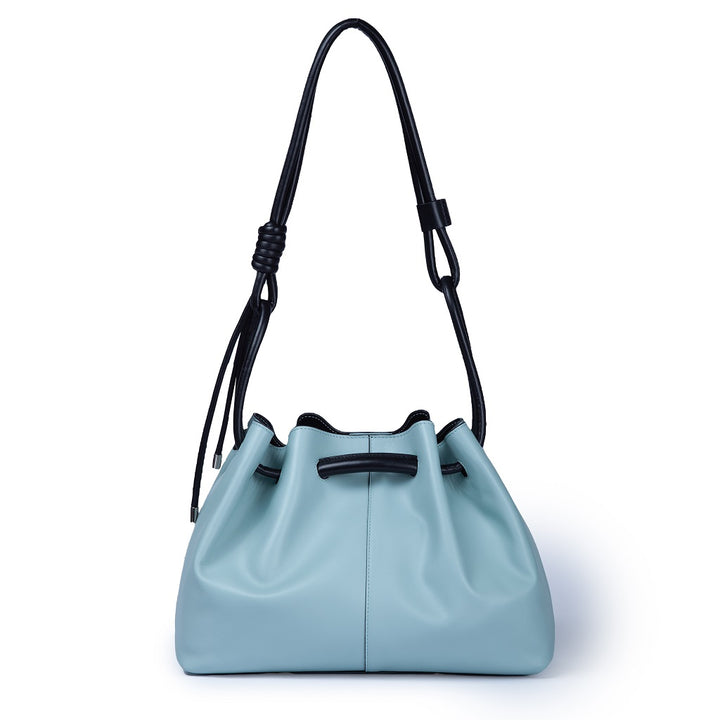 Gisella medium bag with double hand or shoulder portability in soft calfskin