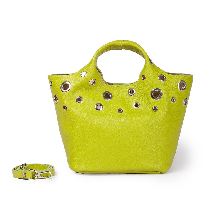 Belinda small leather handbag with detachable shoulder strap