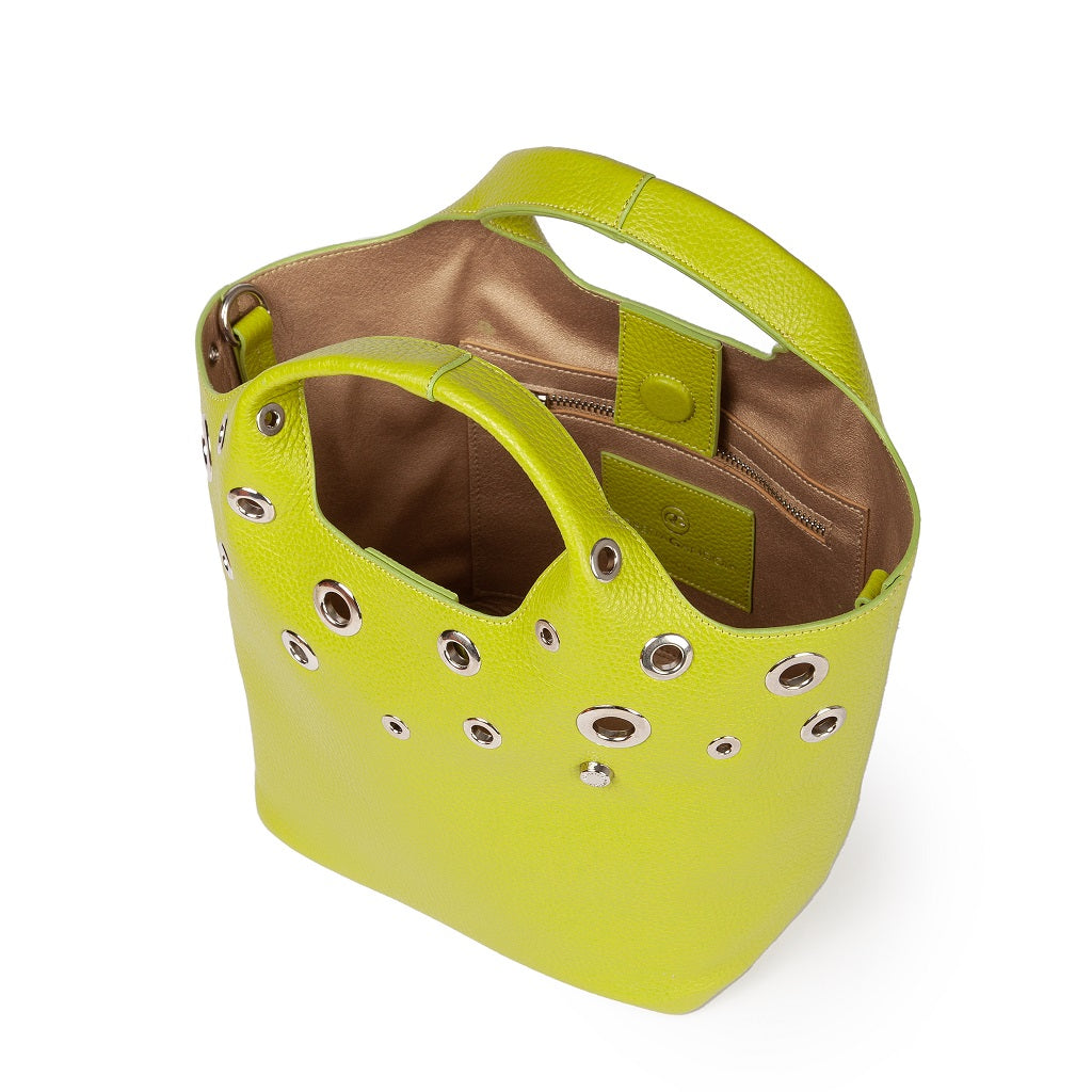 Belinda small leather handbag with detachable shoulder strap