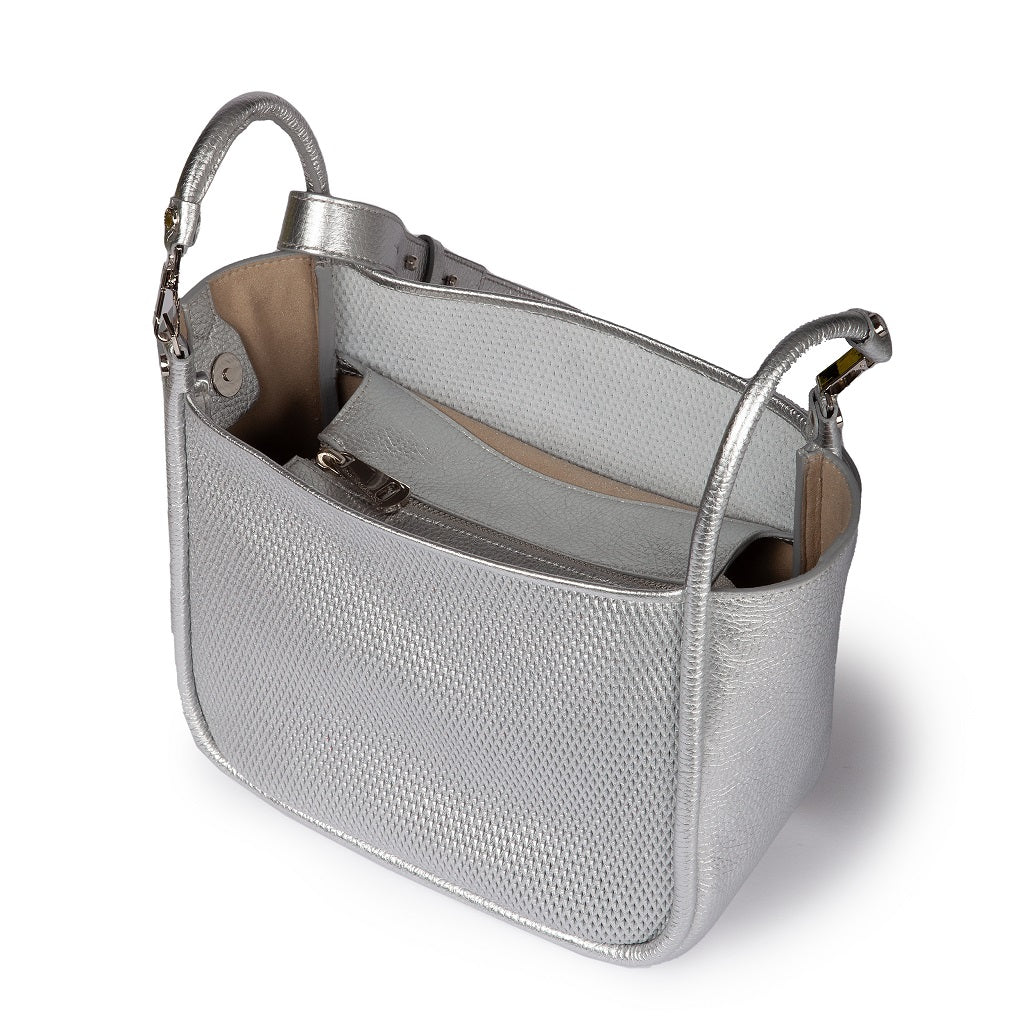 Yuma small 3 in 1 borsa a mano in pelle trasformabile con tracolla staccabile