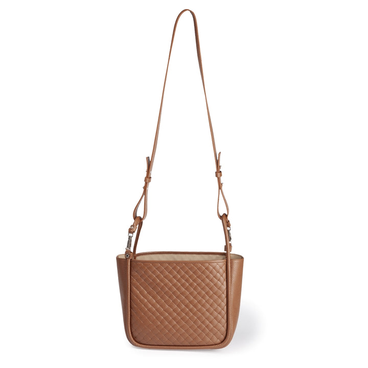 Yuma small woven 3 in 1 borsa a mano in pelle trasformabile con tracolla staccabile