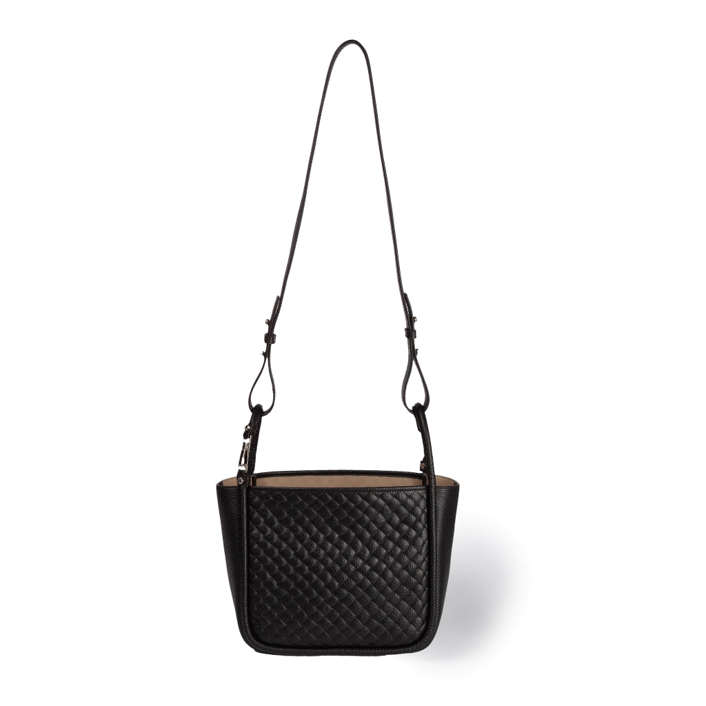 Yuma small woven 3 in 1 borsa a mano in pelle trasformabile con tracolla staccabile