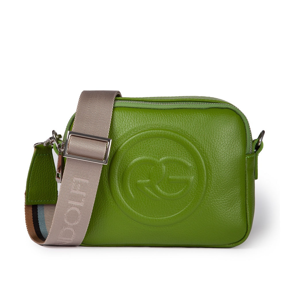 Roberta Pelle camera e crossbody in pelle con doppio scomparto e tracolla staccabile