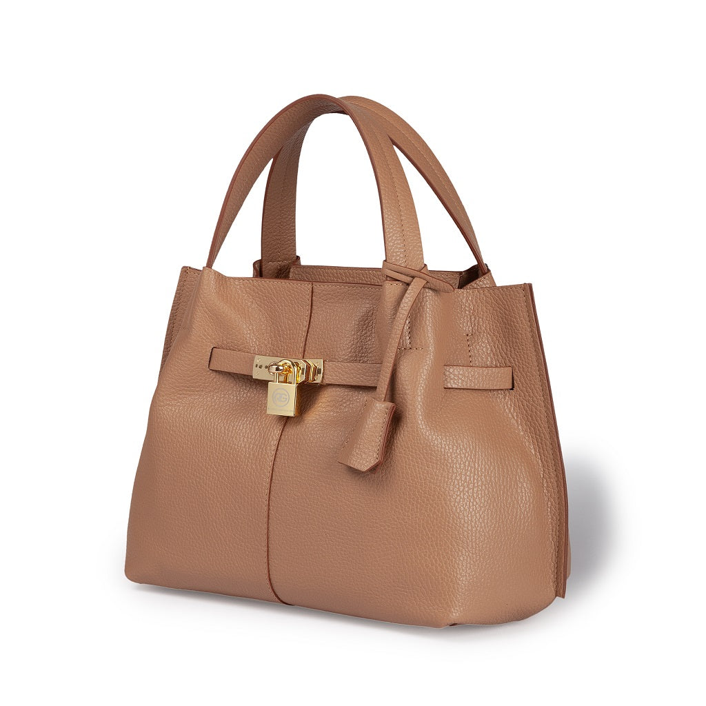 Giorgia handbag borsa in pelle con tracolla logata staccabile e regolabile