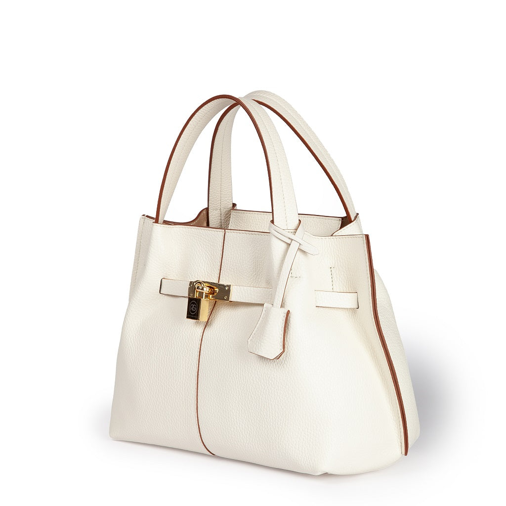 Giorgia handbag borsa in pelle con tracolla logata staccabile e regolabile