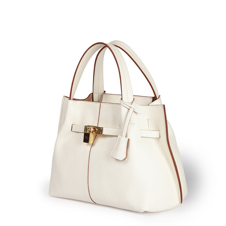 Giorgia handbag borsa in pelle con tracolla logata staccabile e regolabile