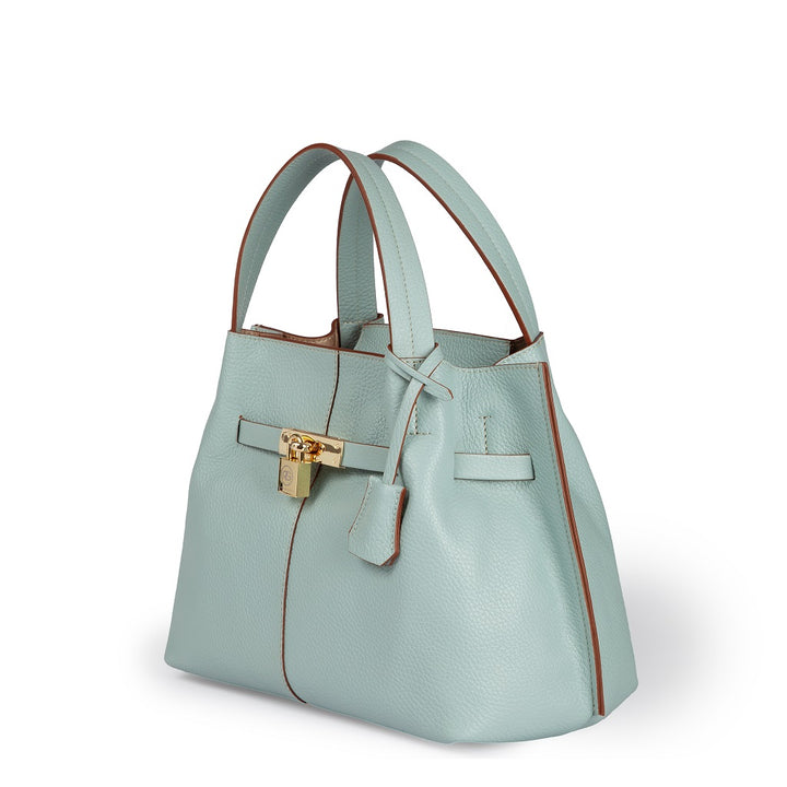 Giorgia handbag borsa in pelle con tracolla logata staccabile e regolabile