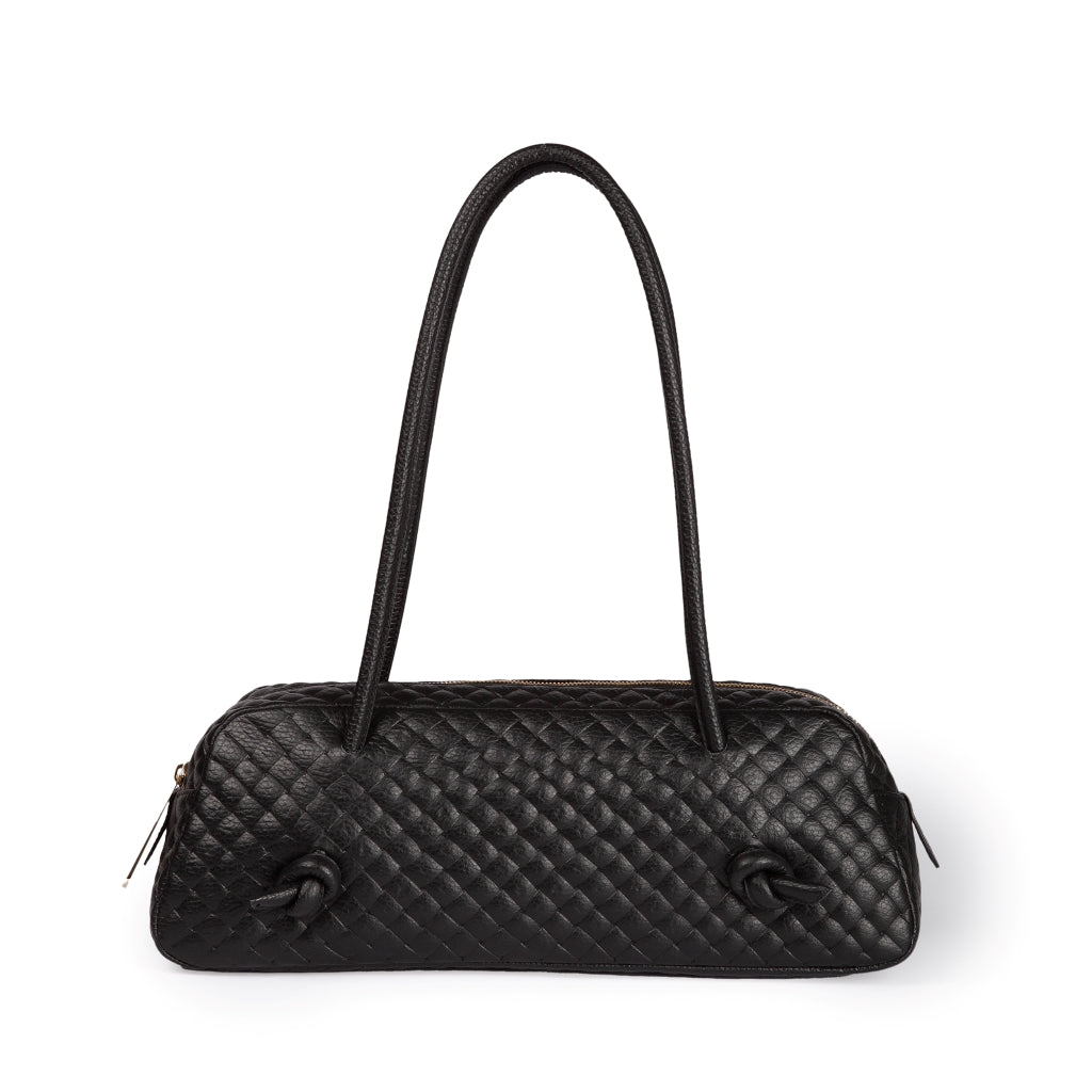 Grace woven elongated bag in braided calfskin