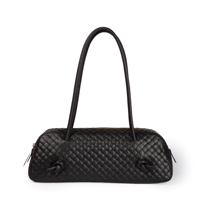 Grace woven elongated bag in braided calfskin