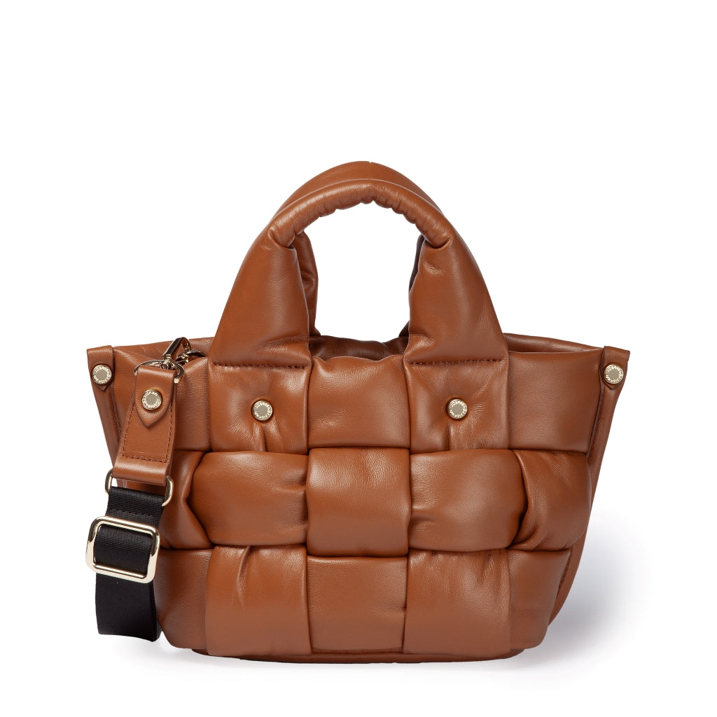 Greta Mini Nappa bag in soft padded and hand-woven lambskin