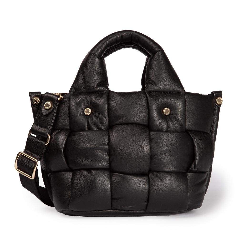 Greta Mini Nappa bag in soft padded and hand-woven lambskin