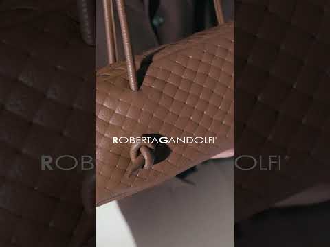 Grace woven elongated bag in braided calfskin