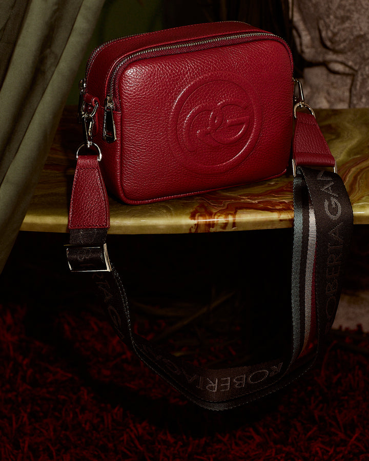 Roberta Pelle camera e crossbody in pelle con doppio scomparto e tracolla staccabile